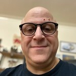 Michael L. - Clear/Black - round - plastic