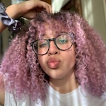 Leyla F. - Black & Brown - round - plastic