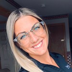 Autumn M. - Speckled Gray - browline - plastic-metal