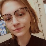 Kira M. - Silver/Floral - browline - plastic-metal