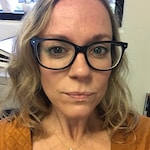 Sarah J. - Black - rectangle - acetate