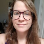 Katie B. - Clear Purple - round - plastic