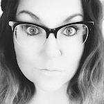 Brittany P. - Black - oval - acetate