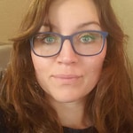 Monica E. - Navy Striped - rectangle - acetate