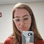 Joelle M. - Matte White - round - plastic