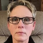 Gretchen M. - Gray - rectangle - acetate