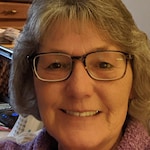 Vickie C. - Brown/Striped - rectangle - acetate-metal