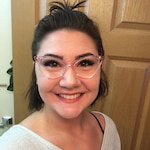 Shelby A. - Clear Pink - horn - acetate