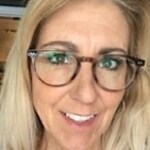 jodi.critch - Brown Striped - round - acetate-metal