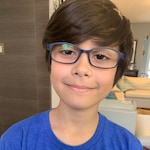 Brenda L. - Navy - rectangle - plastic