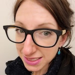 Christine S. - Black - rectangle - acetate