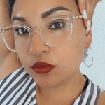Alejandra P. - Clear - horn - acetate-metal