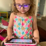 Kayla - Clear Purple - horn - acetate