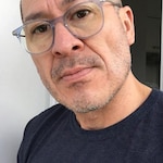 Hector A. - Blue - square - acetate-metal