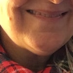 Barbara L. - Blue - oval - plastic