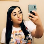 Cristy S. - Blue - round - acetate-metal