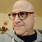 Michael L. - Red - round - plastic