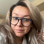 Cristina M. - Matte Navy - aviator - plastic