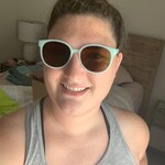 Amanda G. - Light Blue - round - plastic