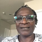 Olufunmilayo  A. - Speckled Gray - browline - plastic-metal