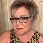 Karyn S. - Teal - rectangle - acetate