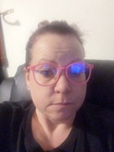 Shelly M. - Neon Pink - round - plastic