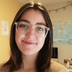 Emma L. - Clear Brown - rectangle - acetate