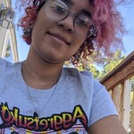 Liz M. - Clear Blue - round - plastic