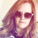 Tessa D. - Speckled Gray - browline - plastic-metal