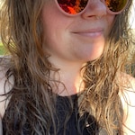 Stephanie D. - Coral - horn - acetate-metal