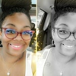 Angel M. - Red Striped - horn - acetate