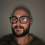 Shawn D. - Black - square - acetate-metal