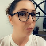 Jackie T. - Black - rectangle - plastic