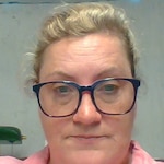 Amy M. - Navy & Red - square - acetate