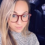 Jennifer L. - Clear/Black - round - plastic