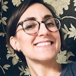 Jessica D. - Black Floral - round - plastic