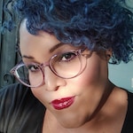 akuagrant75 - Clear Purple - round - plastic