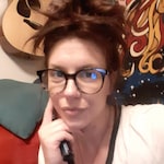 Susan E. - Black Tortoise - round - acetate