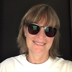 Kim M. - Black - browline - metal