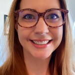 Megan H. - Brown/Floral - horn - acetate