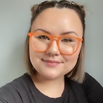 Kady T. - Orange - square - acetate-metal