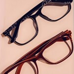 Marianne E. M. D. - Burgundy Orange - horn - acetate