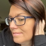 Pamela C. - Matte Navy - rectangle - plastic