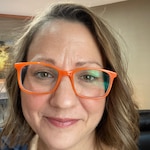 Kerri T. - Orange - rectangle - acetate