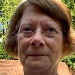 Carol S. - Burgundy - oval - metal