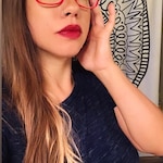 Danielle H. - Red - rectangle - acetate