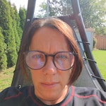 Tracey P. - Clear Cobalt - round - plastic-metal