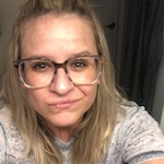 Shelby H. - Green Striped - square - acetate