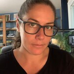 Bernadette K. H. - Matte Navy - rectangle - acetate