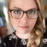 Hazel V. - Gray Brown - rectangle - acetate